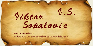 Viktor Šopalović vizit kartica